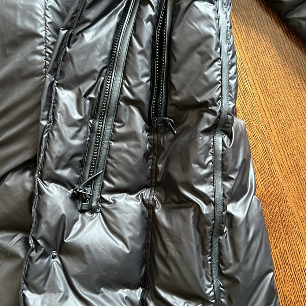 RUDSAK Black Puffer Coat with Faux Fur Hood - Picture 7 of 9